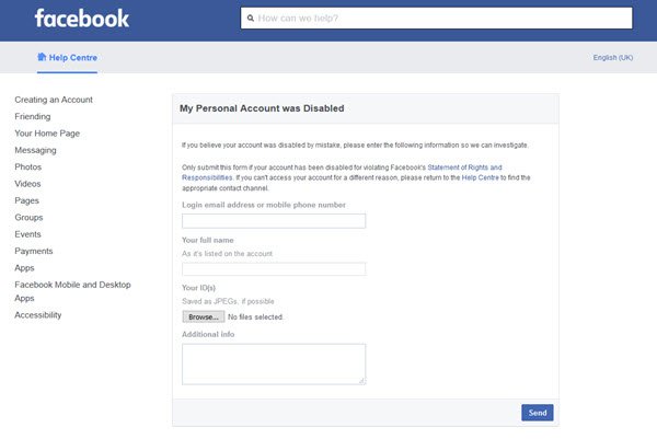 Facebook Account Disabled ? Here's How To Recover