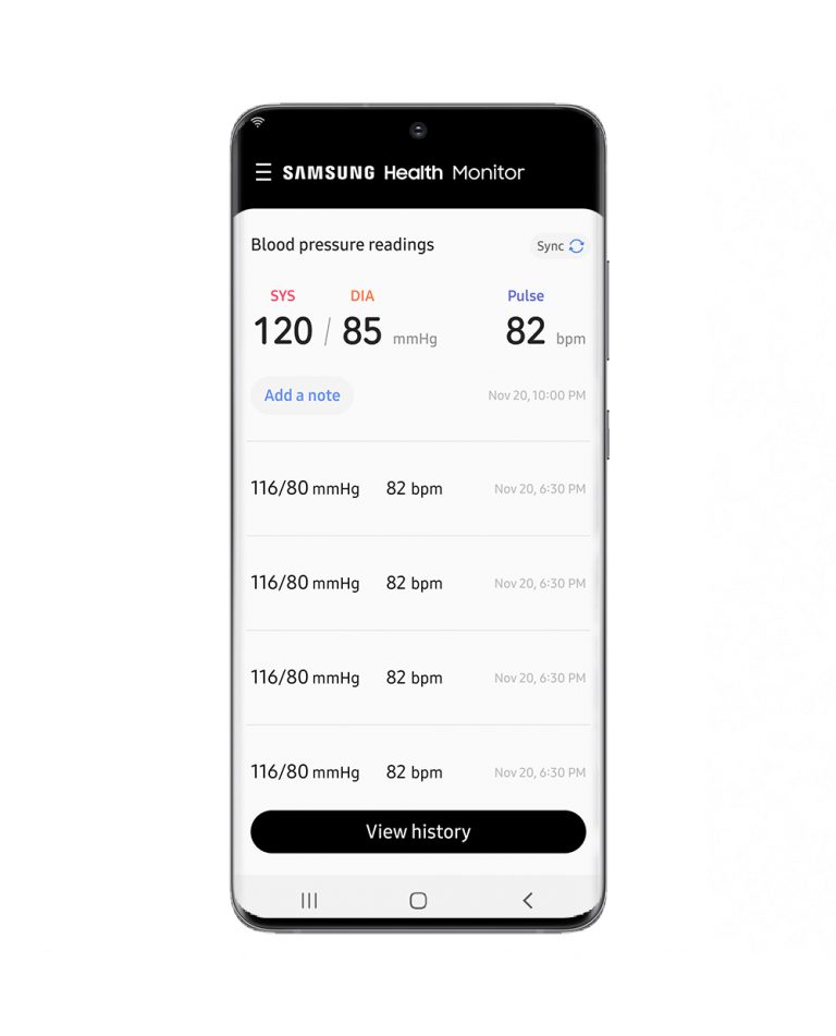 samsung blood pressure monitor app