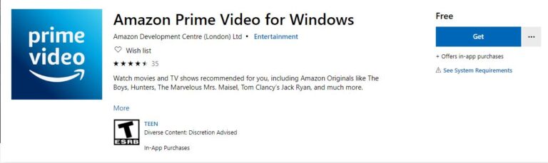 Amazon prime video for windows что это