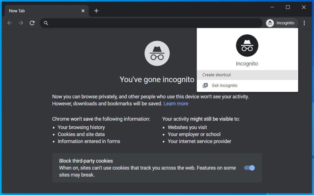 Now You Can Create 'Chrome Incognito Mode' Shortcut For Windows On Desktop