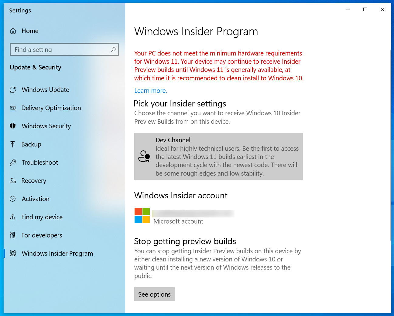 Windows 11 Insider Preview Failed To Install Due To Hardware Requirement